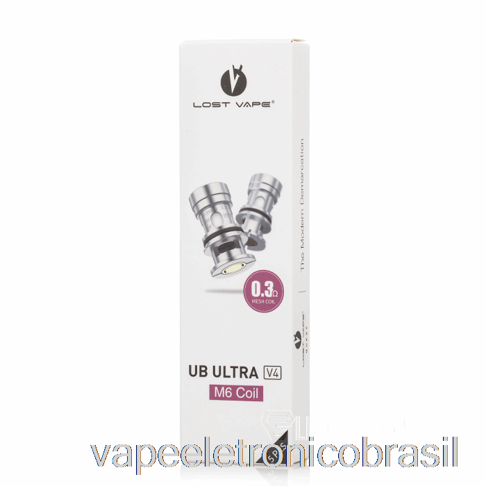 Vape Recarregável Bobinas De Substituição Vape Ultra Boost Perdidas [v4] Bobinas M6 De 0,3 Ohm